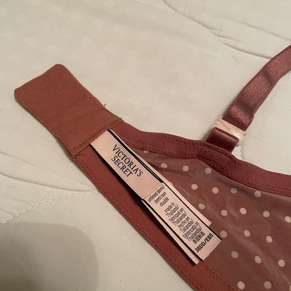 Victoria's Secret Unlined Demi Brown Polka Dot Bra - Picture 9 of 9